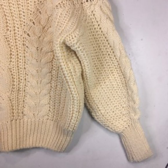 ASOS Chunky Oversized Turtleneck Sweater Beige - Picture 3 of 6